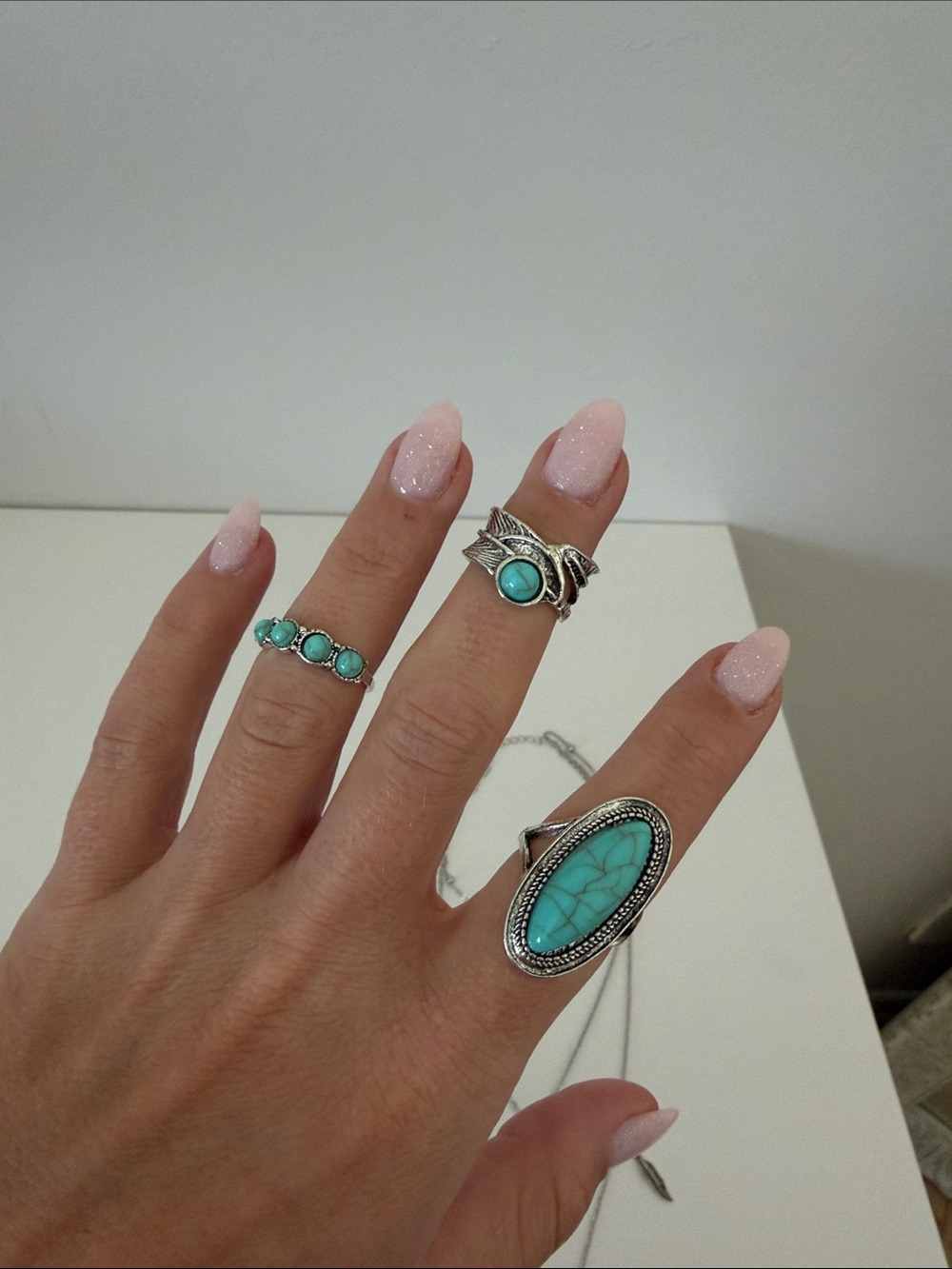 Turquoise Stone jewelry set